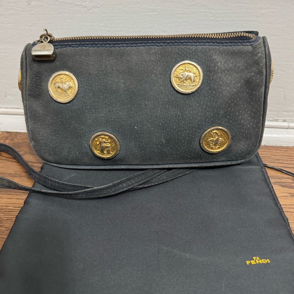 Vintage Fendi zodiac Crossbody Pouch